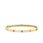 Gold Colored Stone Cuff