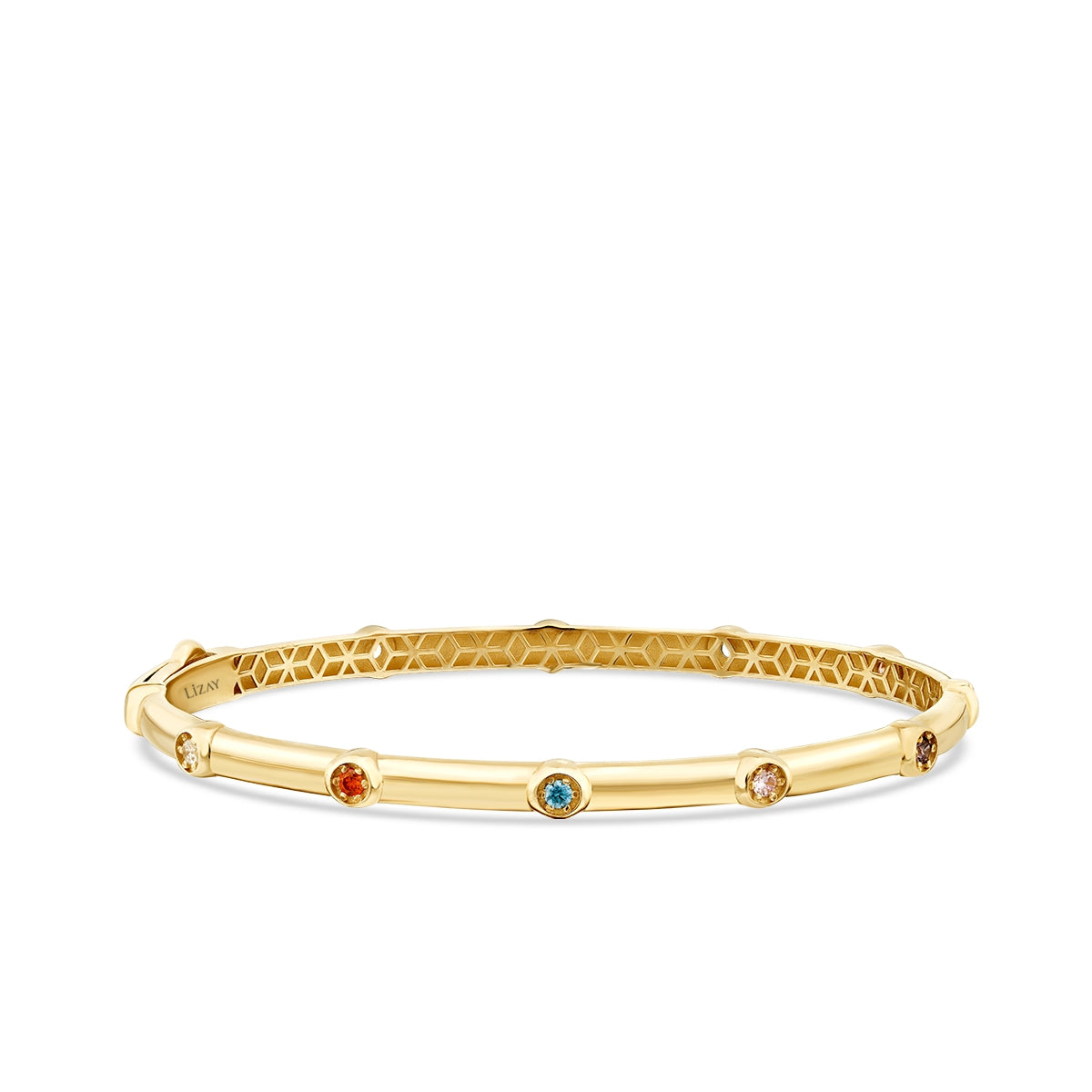 Gold Colored Stone Cuff