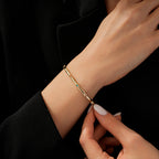 Gold Colored Stone Cuff