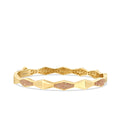 Gold Geometric Stone Cuff