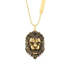 Gold Lion Motif Necklace