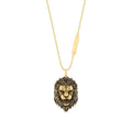 Gold Lion Motif Necklace