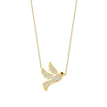 Gold Stone Dove Necklace