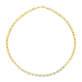Gold Triangle Stone Trend Necklace