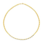 Gold Triangle Stone Trend Necklace