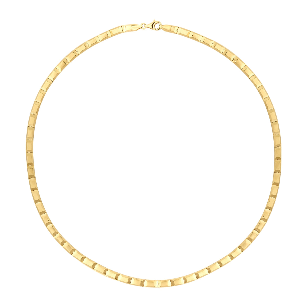 Gold Thick Detailed Trend Necklace