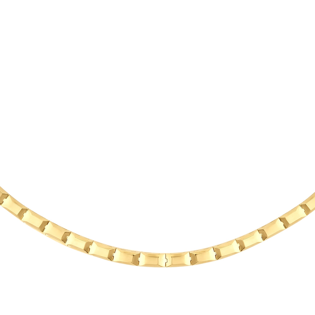 Gold Thick Detailed Trend Necklace