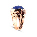 Gold Lapis Lazuli Men's Ring