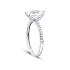 Gold Pear Solitaire Ring