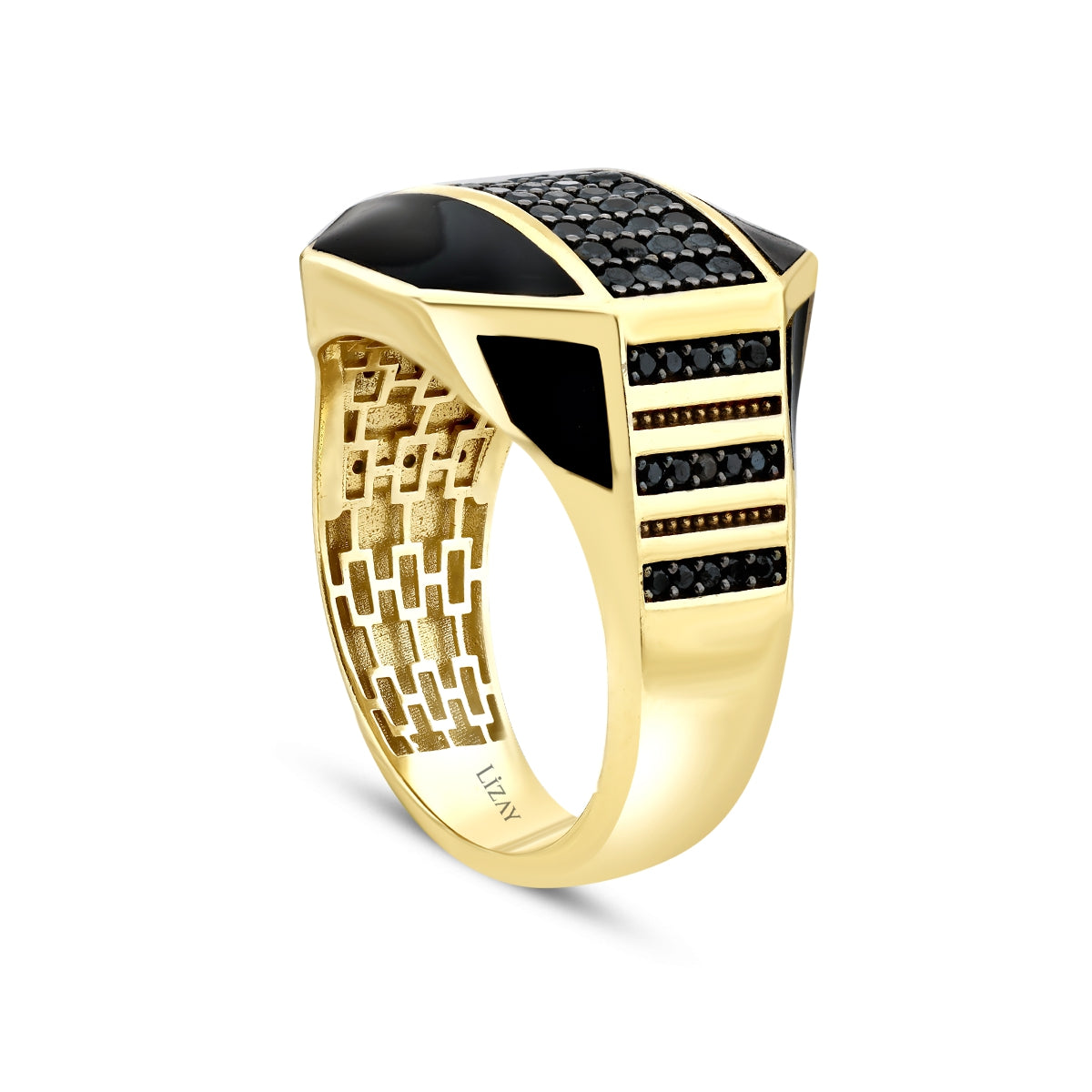 Gold Onyx Men’s Ring