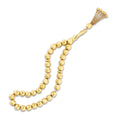 Gold Patterned Prayer Beads