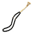 Gold Onyx Matte Black Prayer Beads