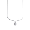 0.26 Carat Diamond Baguette Necklace