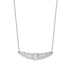 1.18 Carat Diamond Baguette Necklace