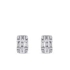 0.25 Carat Diamond Baguette Earrings