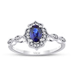 2.54 Carat Diamond Sapphire Set
