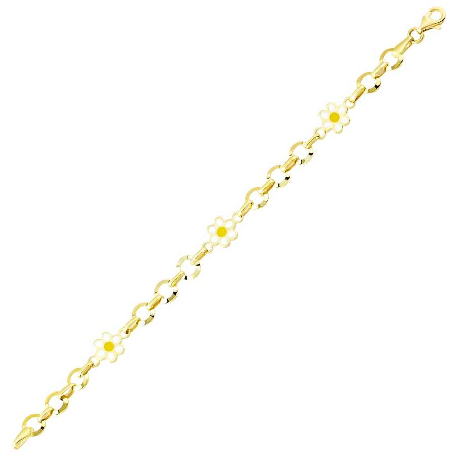 Gold Daisy Bracelet