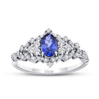1.11 Carat Diamond Sapphire Ring