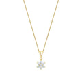 0.24 Carat Diamond Flower Necklace
