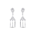 0.68 Carat Diamond Baguette Earrings