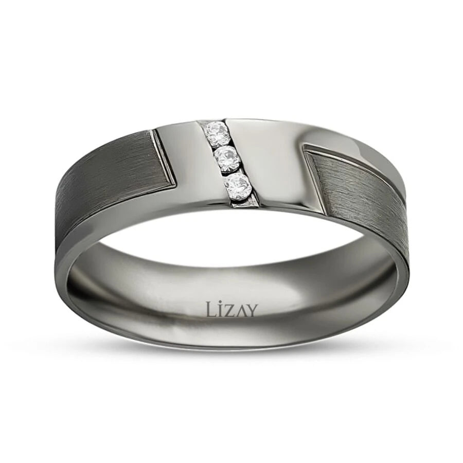 Black Gold Wedding Band