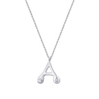 0.04 Carat Diamond A Letter Necklace