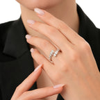 1.08 Carat Diamond Pear Ring