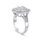 0.74 Carat Diamond Baguette Ring