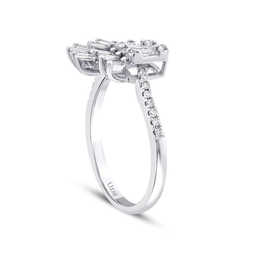 0.36 Carat Diamond Baguette Ring