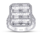 1.71 Carat Diamond Baguette Ring