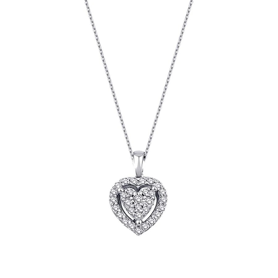 0.74 Carat Diamond Heart Set