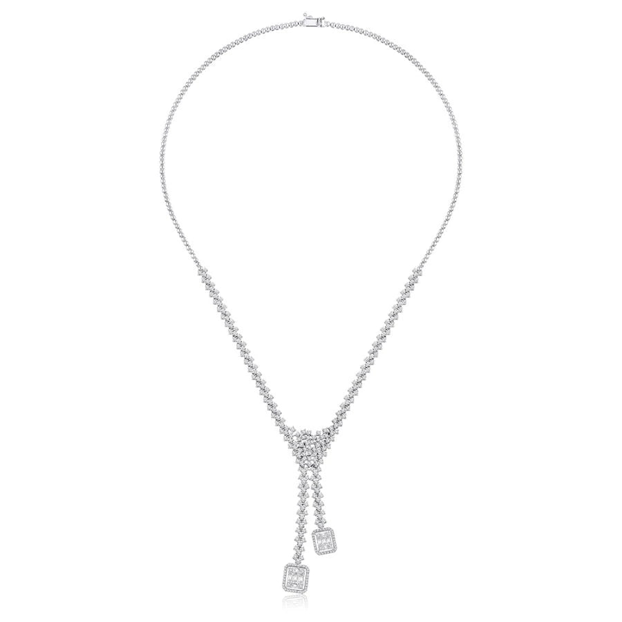5.11 Carat Diamond Baguette Neckband