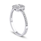 0.28 Carat Diamond Baguette Ring