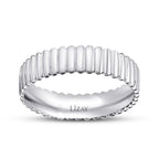 White Gold Modern Classic Wedding Band