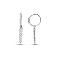 0.48 Carat Diamond Baguette Earrings