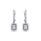0.57 Carat Diamond Baguette Earrings