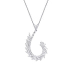 0.96 Carat Diamond Baguette Necklace