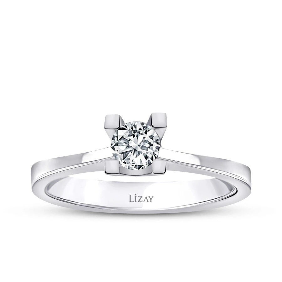 0.30 Carat Diamond Round Solitaire Engagement Ring