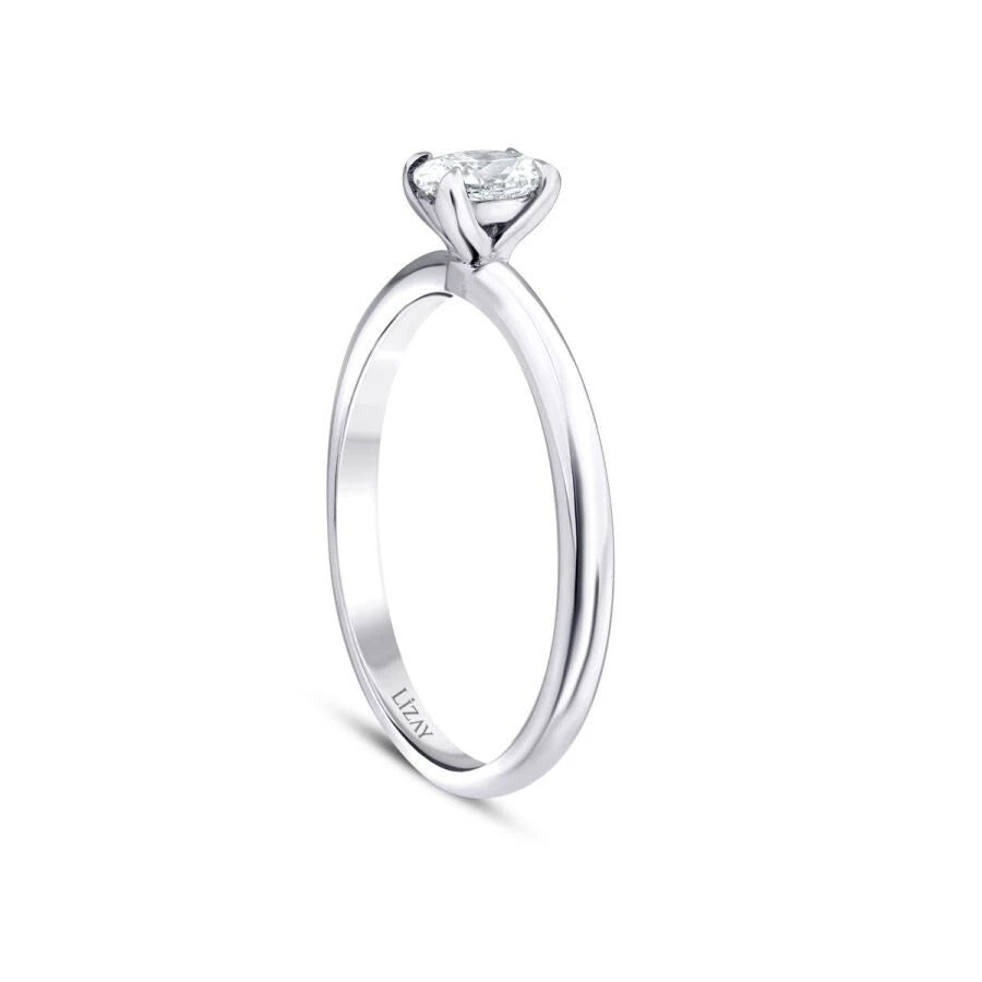 0.70 Carat Diamond Oval Solitaire Engagement Ring
