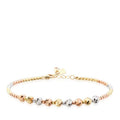 Gold Three-Tone Doric Bangle