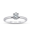 0.70 Carat Diamond Oval Solitaire Engagement Ring