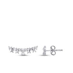 0.99 Carat Diamond Baguette Earrings