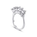 1.00 Carat Diamond-Effect Five-Stone Ring