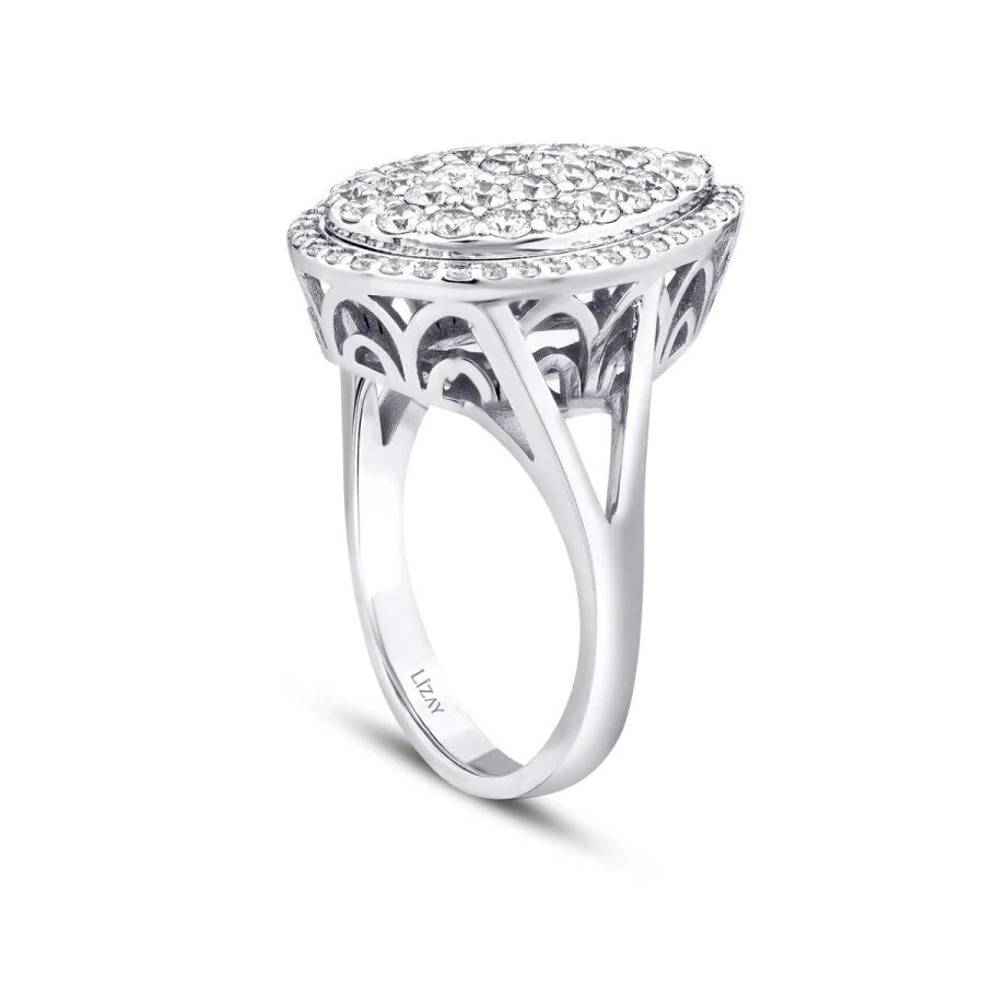 1.30 Carat Diamond Trend Pear Ring