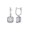 0.70 Carat Diamond Baguette Earrings