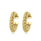 Gold Doric Huggies Chain Doric Earrings
