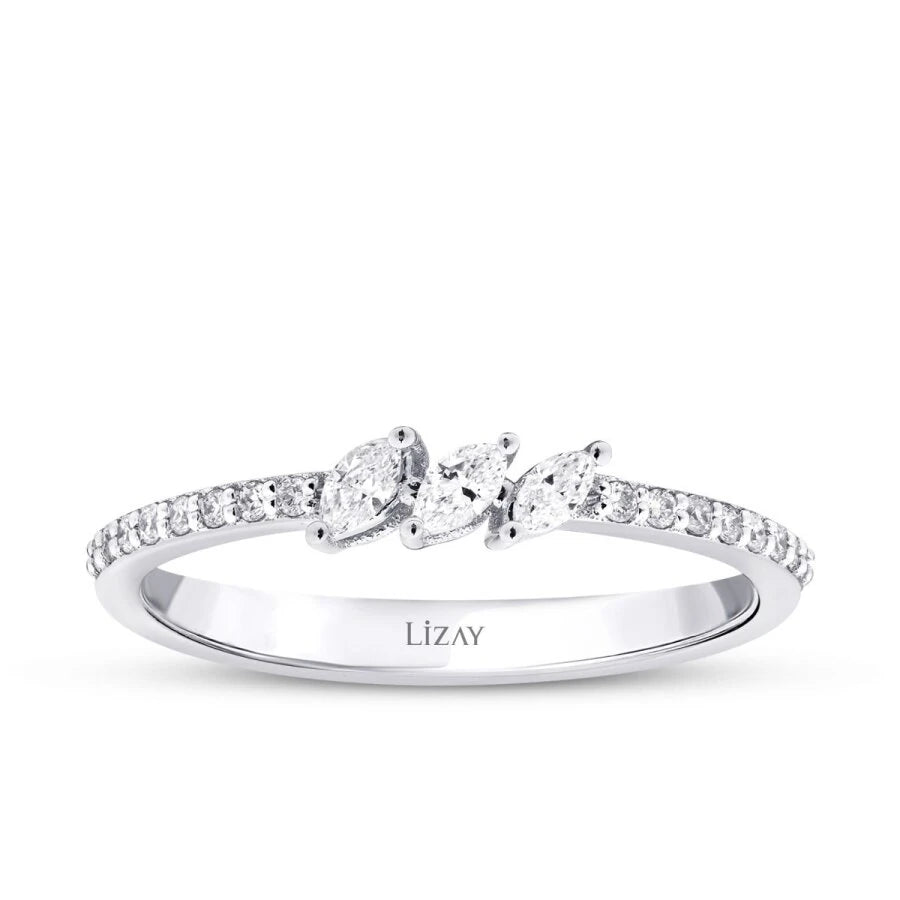 0.22 Carat Diamond Marquise Ring