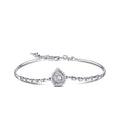 0.45 Carat Diamond Baguette Pear Bangle
