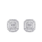 0.47 Carat Diamond Baguette Earrings