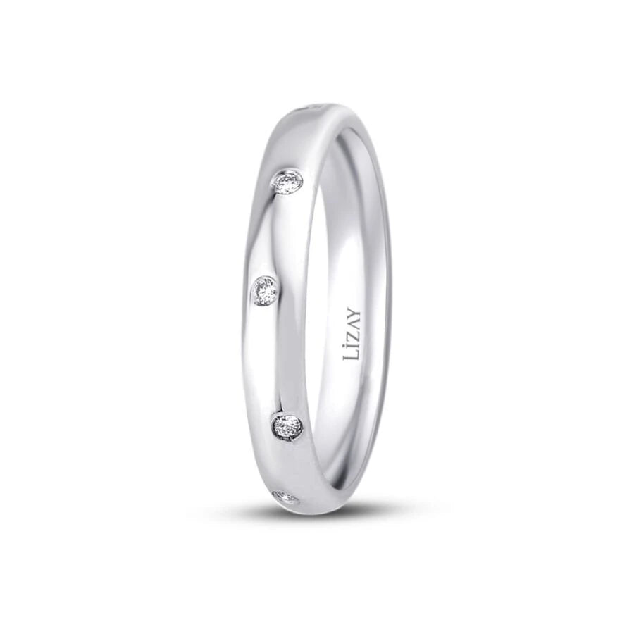 0.08 Carat Diamond Wedding Band